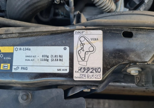 Lancia Voyager cena 61999 przebieg: 200473, rok produkcji 2014 z Miłakowo małe 781